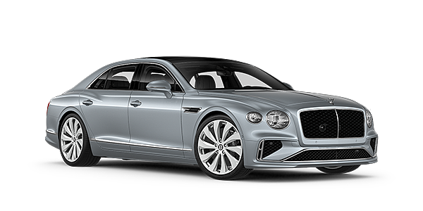 Bentley Tbilisi New Bentley Flying Spur sedan front three quarter in Silverlake paint