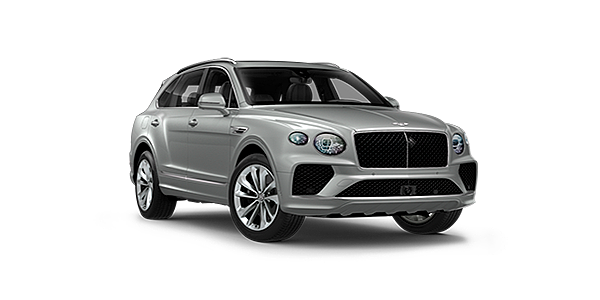 Bentley Tbilisi Bentayga luxury SUV front three quarter in Moonbeam paint